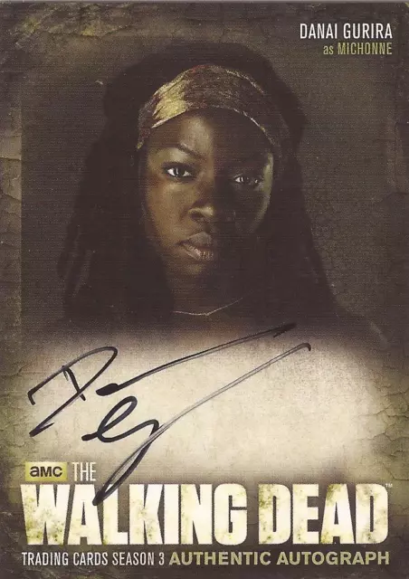 Walking Dead Season 3 - A8 Danai Gurira "Michonne" Autograph Card