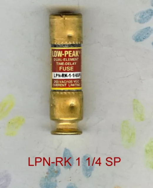 Bussman Lpn-Rk 1 1/4Sp Lpn-Rk 1 1/4 Fuse 1 1/4 Amp 250 V0Lt