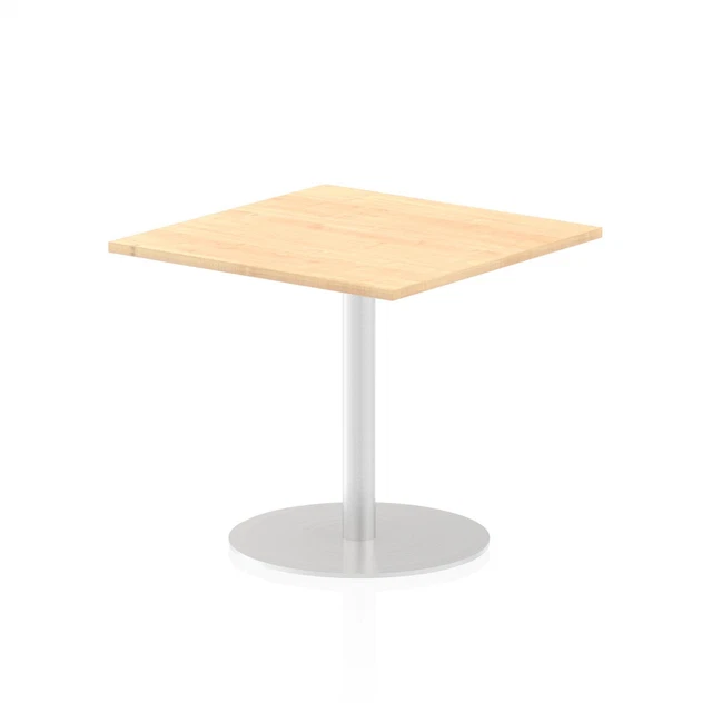 Dynamic Italia 800Mm Poseur Square Table Maple Top 725Mm High Leg ITL0337