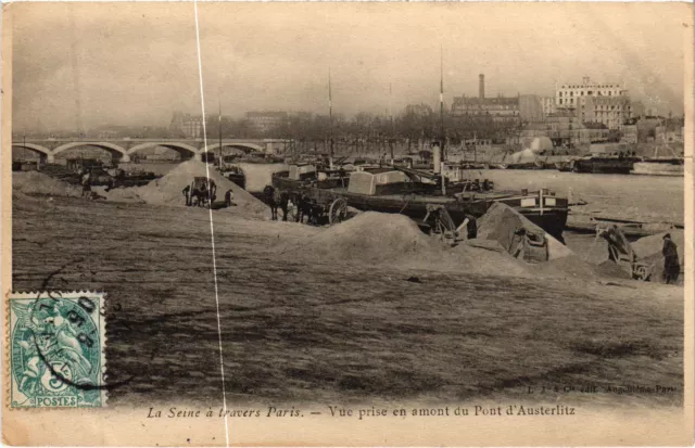 CPA La Seine a travers de PARIS Vue prise en amont Pont d'Austerlitz (1240031)