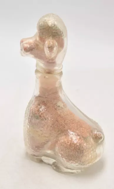 Vintage Alum Bay Isle of Wight Poodle Dog Decanter Retro Souvenir