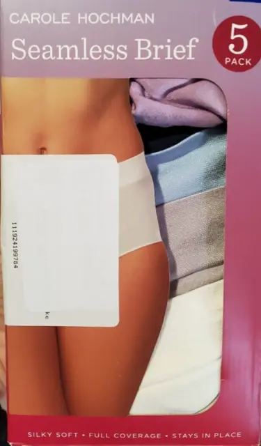 OPEN BOX CAROLE Hochman Women Seamless Brief 5Pc Panties Colors Sz M $70  8HL099 £24.25 - PicClick UK