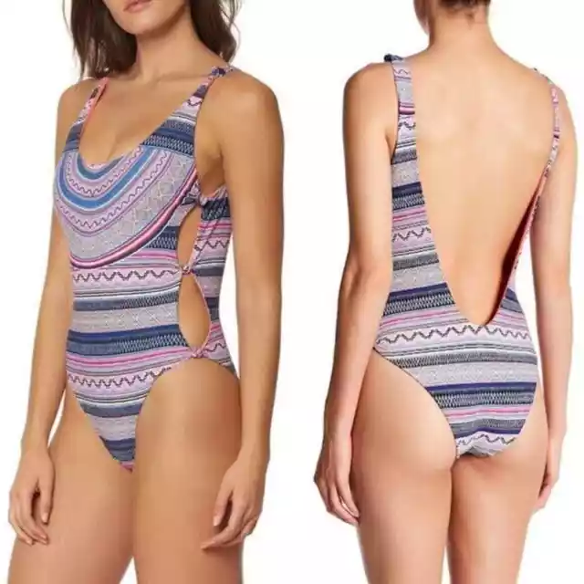 Red Carter Boho Festival One-Piece SWIMSUIT SZ M RT $189