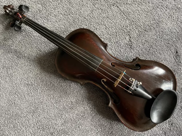 Antique Violin Labeled Alphonse Paolo Italia 1892 Size 3/4 with Gewa Hard Case