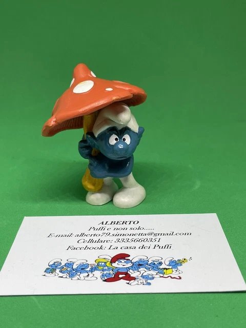Puffi Smurfs Puffo Smur Con Fungo Umbrella 20118