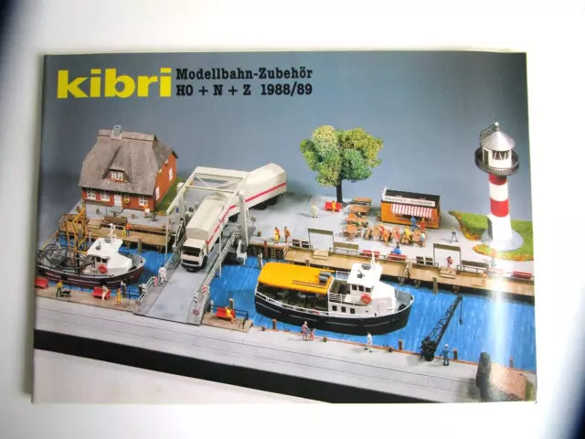 Kibri  Modellbahn - Zubehör Katalog H0+N+Z  1988/89 - gut