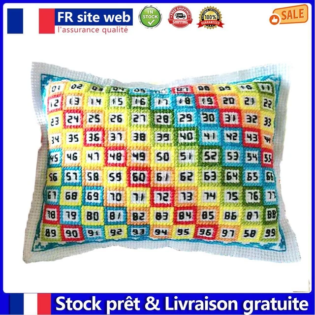Cross Stitch Artwork Pin Insertion Bag Handmade Art Printed Colorful Craft Tool