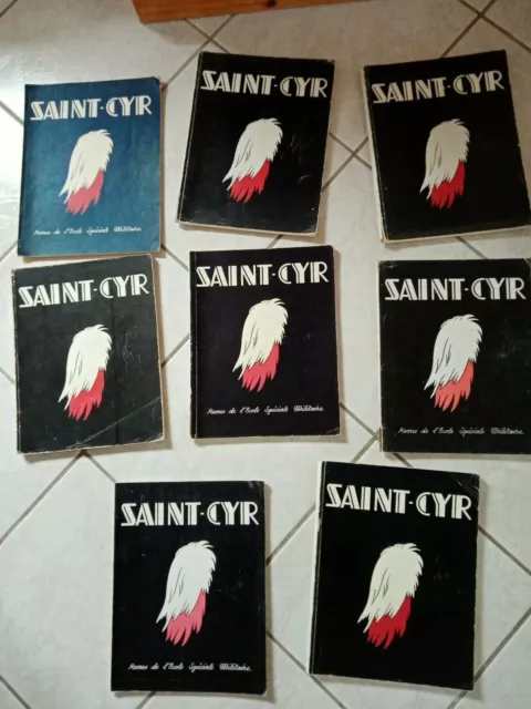 SAINT CYR-lot 7 REVUES DE L'ECOLE SPECIALE MILITAIRE-1950/1951/1952!