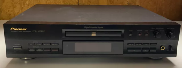 PIONEER PDR-555RW Music CD Recorder & Player NOT REMOTE & POWER CORD. NO TURN ON
