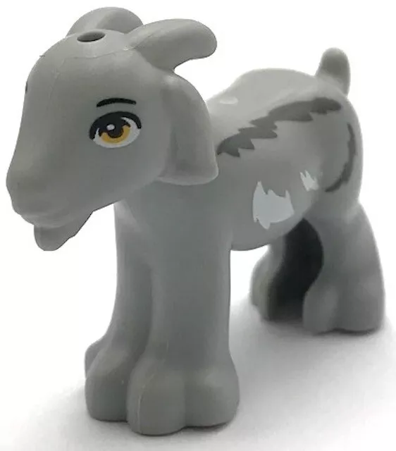 LEGO Nuovo Luce Bluastro Grigio Capra Amici W/Bianco Scuro Pelliccia Parte