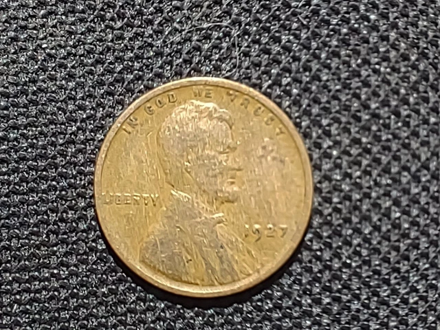 1927 Lincoln Wheat Cent Penny US Coin