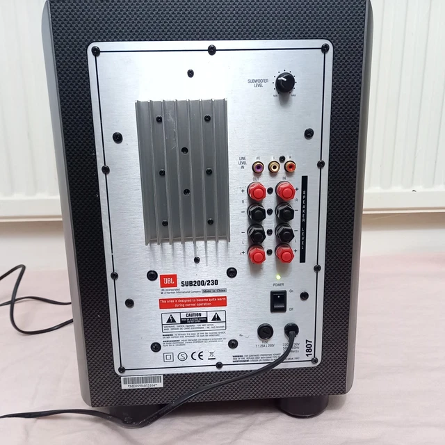 100W ACTIVE JBL HARMAN SUB200 230 powered SUBWOOFER auto sTANDBY £99.00