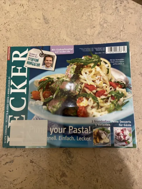 Kochzeitschrift Lecker, "Pump your Pasta", Schnelle Küche mit Steffen Henssler