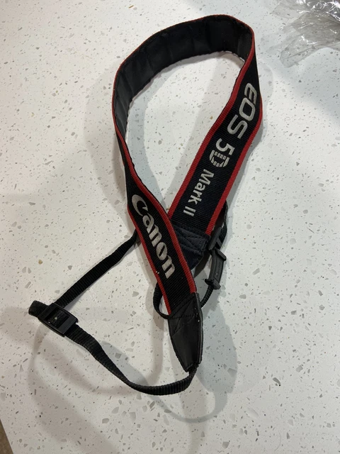 Canon EOS Rebel Camera Neck Strap (blue/red) - Washed & Cleaned