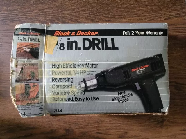 BLACK+DECKER 5.2Amp 3/8-Inch Corded Drill With 10 Bonus Drill Bits, DR260VA  