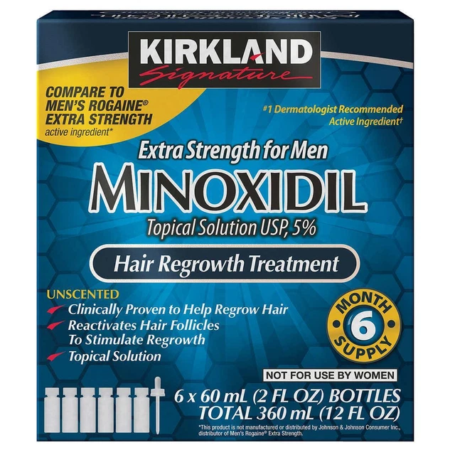 KIRKLAND SIGNATURE HAIR Regrowth Treatment Extra Strength for Men, 5