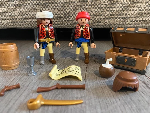 Lot Playmobil Vintage Pirates – Coffre, Cochon, Broche, Chopes – Set 3794 (1990)