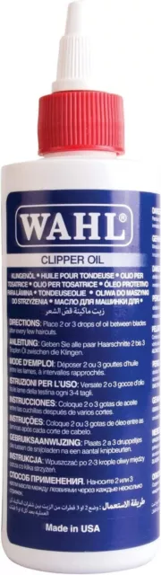 Clipper Oil Wahl Hair Clippers Trimmer Shaver Blade Lubricant Lube 4oz