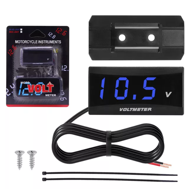 12V Digital LED Display Voltmeter Voltage Gauge Panel Meter for Car Motorcycle