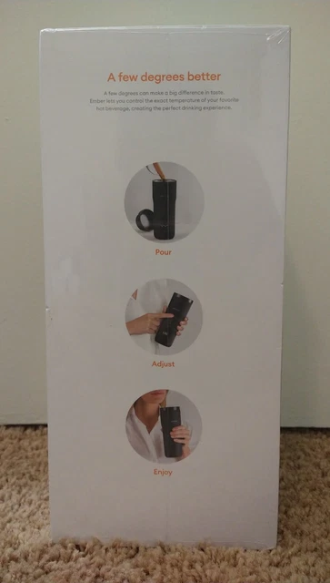 Ember Control Smart Travel Mug 2 - 12oz Black - App Controlled Heated Coffee Cup 2