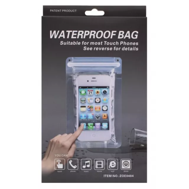 2 PACK - Bolsa universal a prueba de agua Estuche subacuático para teléfono móvil cubierta bolsa seca