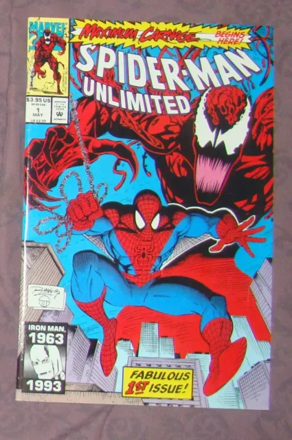 SPIDER-MAN UNLIMITED 1 Etat neuf Ron Lim Mai 1993 MARVEL COMICS Maximum Carnage