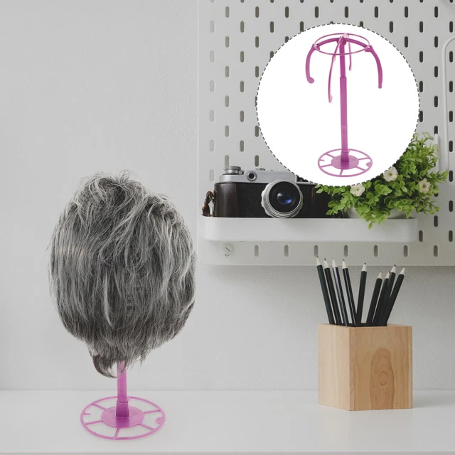 Peluca de plástico soporte para sombreros soporte para cabeza de peluca pieza para cabello cabello corto