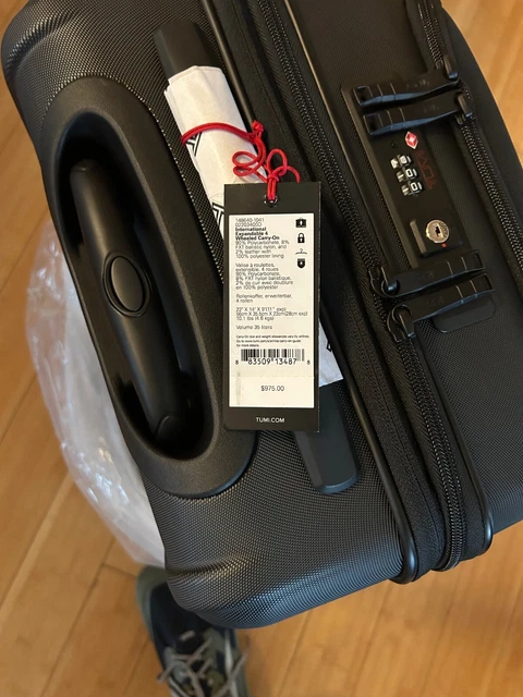 TUMI international expandable 4 wheel alpha hybrid NWT black polycarbonate 2