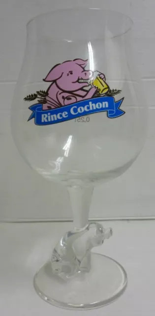 Collector ,Verre A Biere Rince Cochon , 25 Cl , Vd19 *