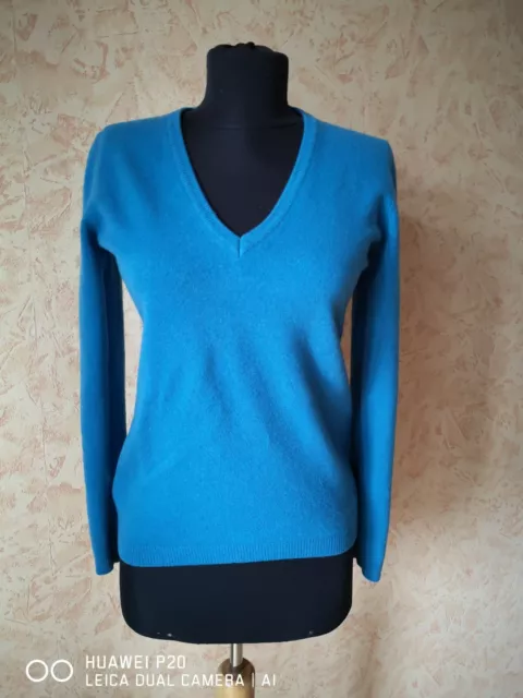 United Colors of Benetton Sweater 100% Wool Blue Size M