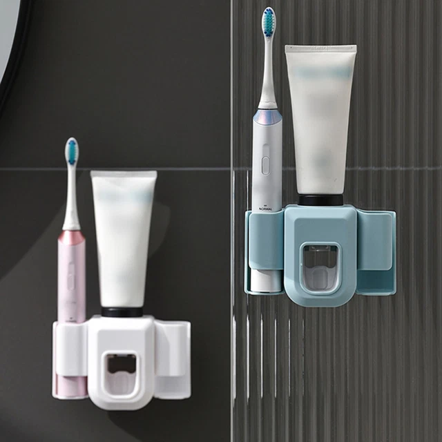Doppio foro salvaspazio supporto spazzolino da denti supporto a parete supporto spazzolino da denti