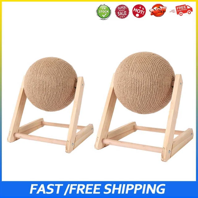 #b Bola de sisal rascado gato juguete gatito pata de molienda rascador guardamuebles