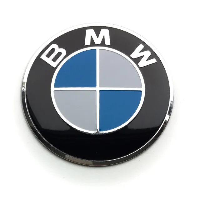 4 METÁLICAS Pegatinas 75mm para BMW cubiertas tapacubos el centro de la rueda