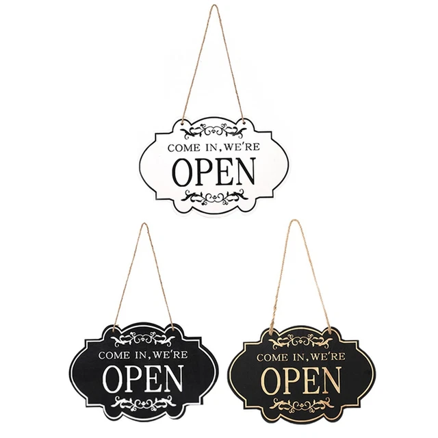 Panneau Horaires D'Ouverture Rouge/Blanc - Autocollants Chiffres Inclus - Pour Commerce/Restaurant