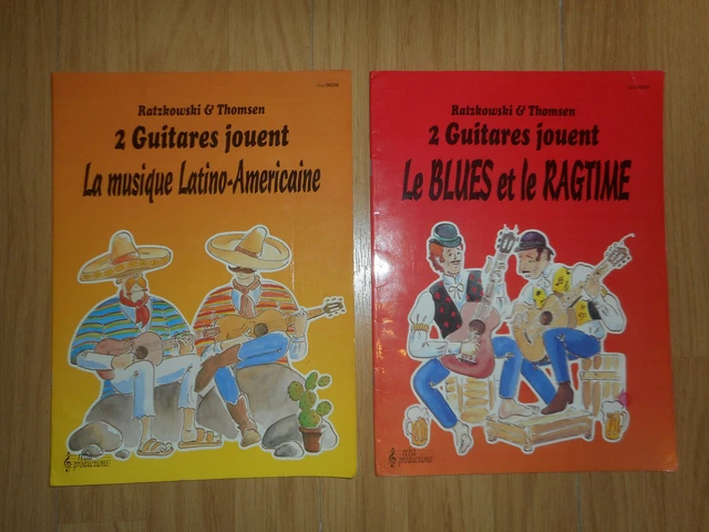 Livres Partitions de Guitare Musique Latino-Américaine / Blues et Ragtime