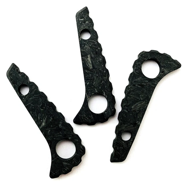 For Spyderco Paramilitary 2 C81 Back Spacer Night Glowing- Carbon Fiber & Resin