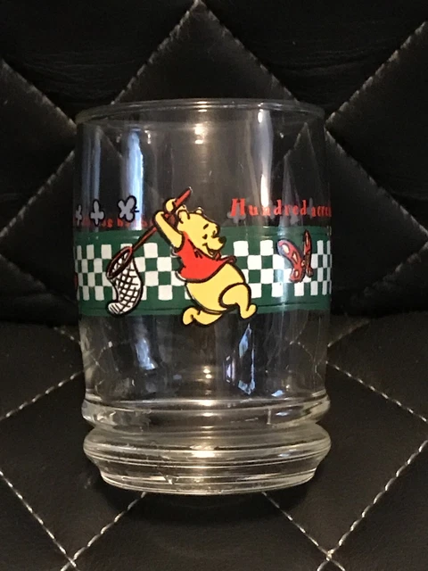 Winnie The Pooh Juice Glass Hundred Acre Chase By Anchor Hocking Disney 6 Oz.