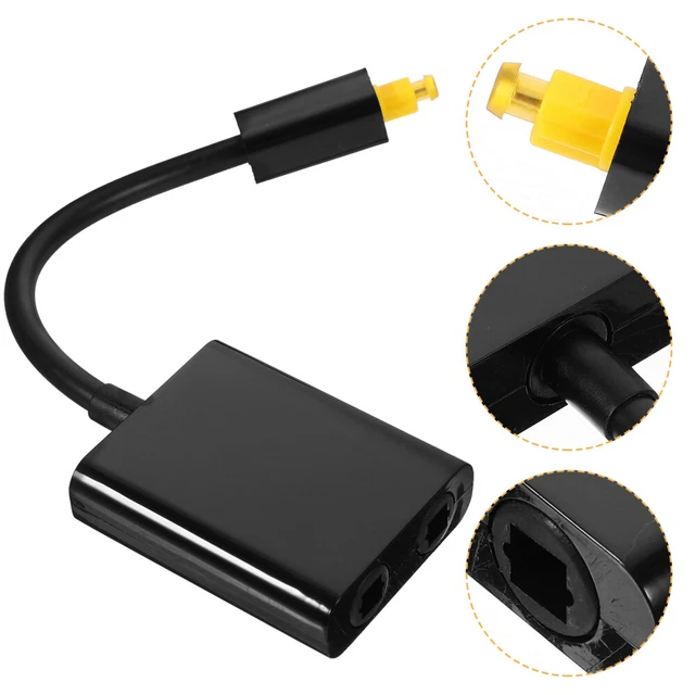 Séparateur Audio Optique Toslink 1 Entrée 2 Sorties - Hub SPDIF Pour Connecter Plusieurs Appareils