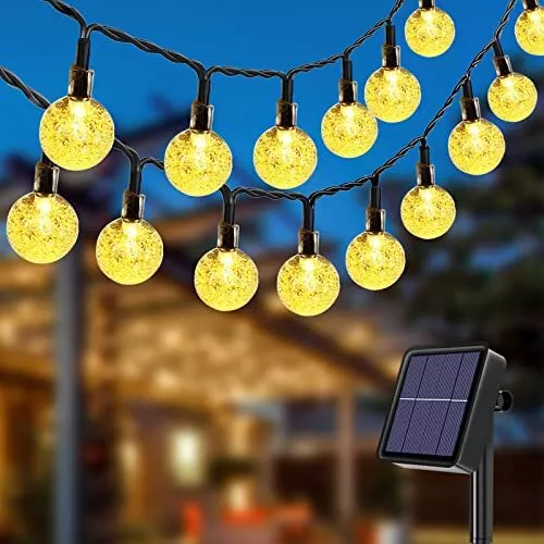 Litogo Guirlande Solaire Exterieur, 14M 60 LED Guirlande Lumineuse Exterieure So