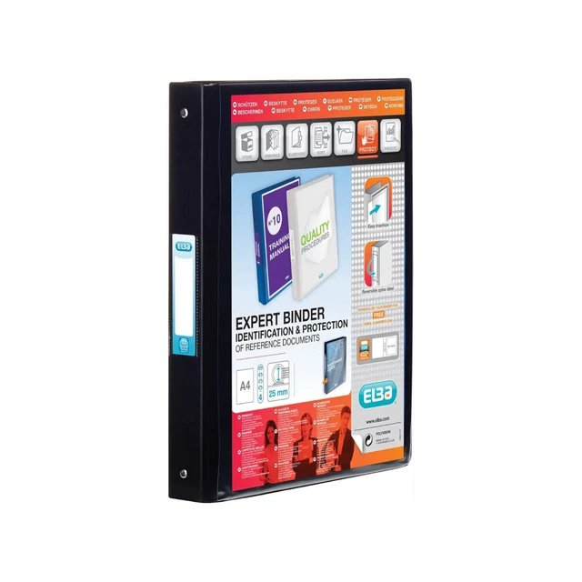 Elba Vision A4 2 O-Ring 25mm PVC | BX14546 | Presentation Binders