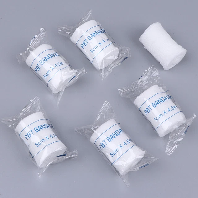 6Pcs/Lot Non-woven Bandage First Aid kit Supplies PBT Medical Elastic Bandag BII