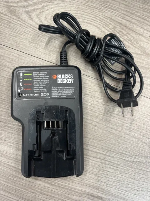 Black & Decker LCS20 406A Lithium 20v Battery Charger Type 1 Genuine OEM  Very Good