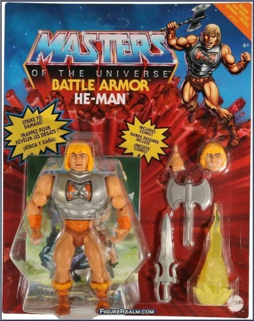 Mattel Masters of the Universe Origins Deluxe Battle Armor He-Man Actionfigur