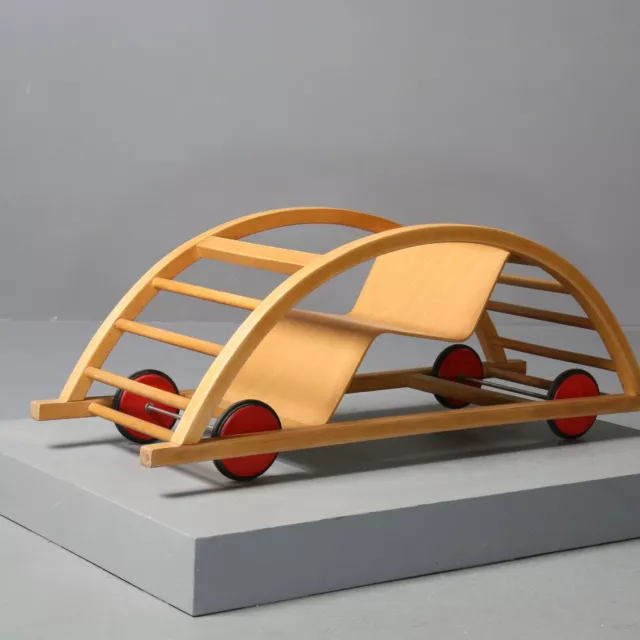 Carrello a dondolo Erwin Andrä, Hans Brockhage DDR classico del design vintage come nuovo
