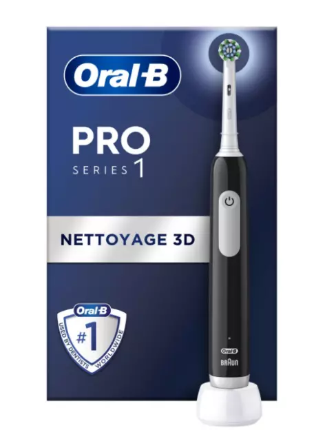 Brosse À Dents Electrique Noire Series 1 Pro avec Chargeur ORAL-B