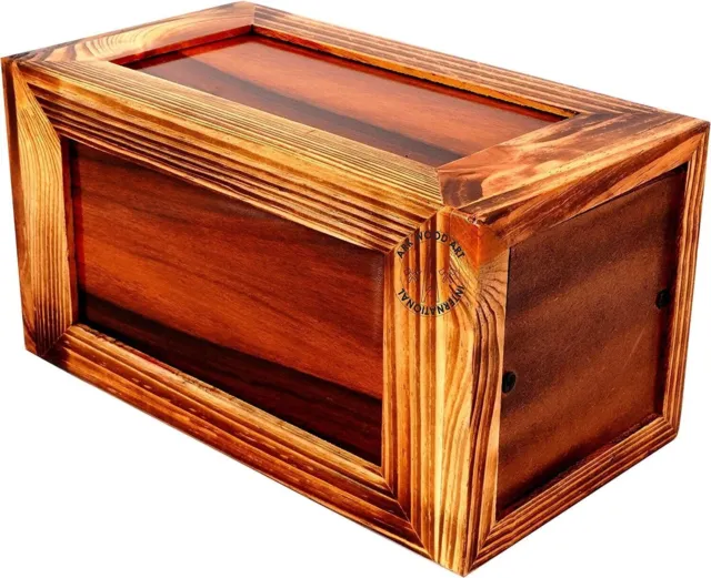 Urna de cremación para cenizas humanas, caja de madera grande para adultos,...