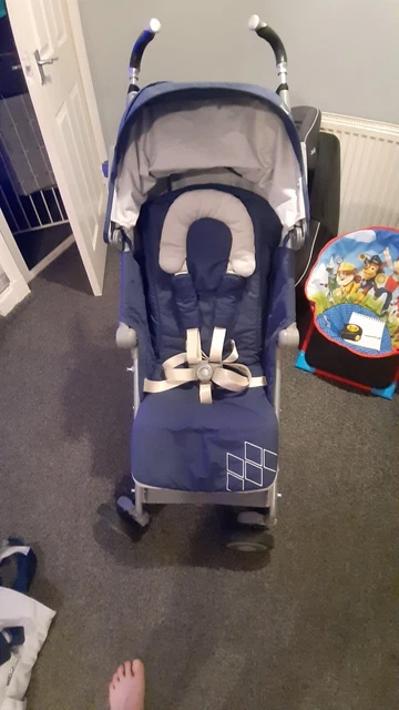 Maclaren Techno XT Stroller Pushchair Buggy Blue with Lots Of Extras