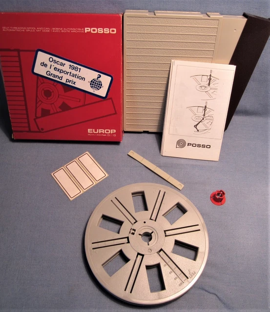 BOBINA VACÍA NORMAL+SUPER-8 CANO NUEVO EMBALAJE ORIGINAL EN CAJA ESTÁNDAR 8mm 90METROS BOBINA DE PELÍCULA CARRETE