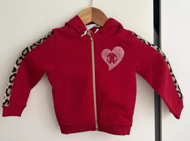 Roberto Cavalli baby girl hoodie full zip