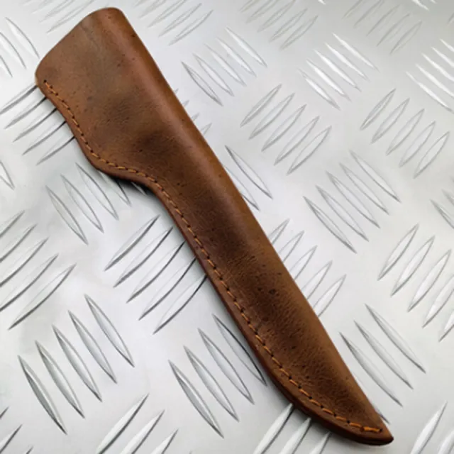 Cowhide Leather Straight Knife Scabbard Sheath Case Long Knife Pouch Cover